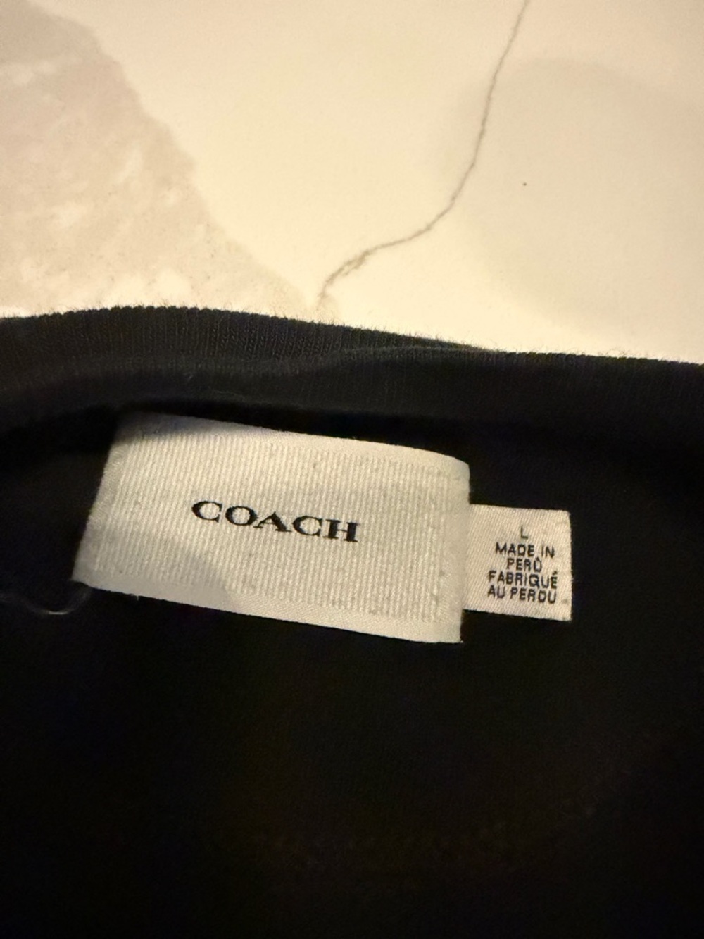 Coach Cursive Signature Cropped T-Shirt - Picture 3 of 4